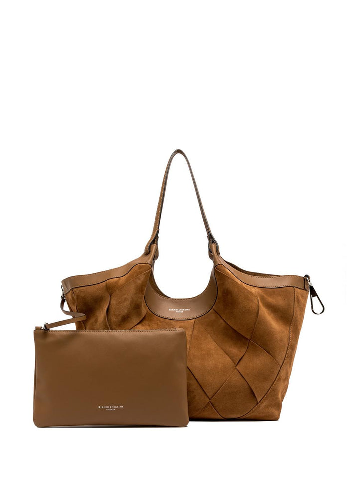 dua Gianni Chiarini Borsa a Spalla Donna Bs 12350 InT-cm Caramello