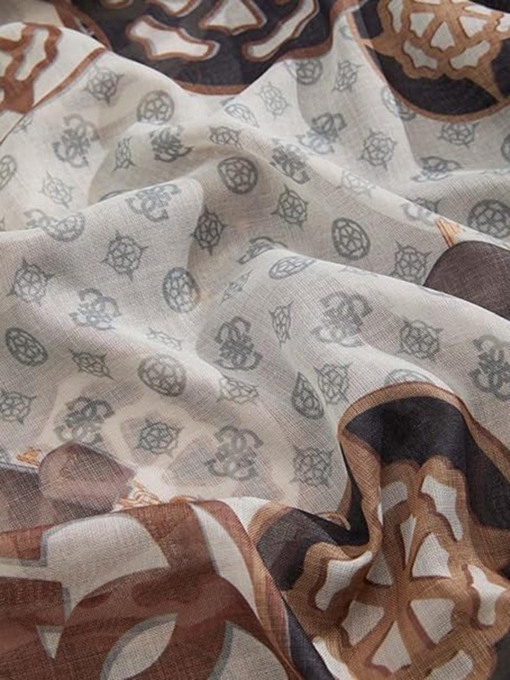 ERENIA SCARF 60X180 Guess Foulard Donna Aw5443 Pol01 Nero