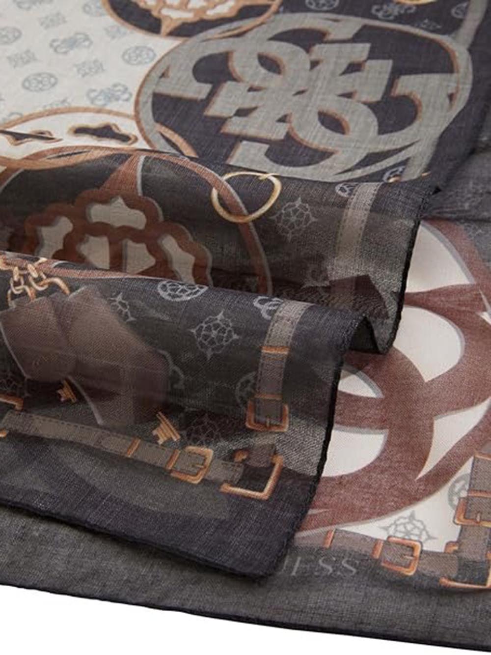 ERENIA SCARF 60X180 Guess Foulard Donna Aw5443 Pol01 Nero