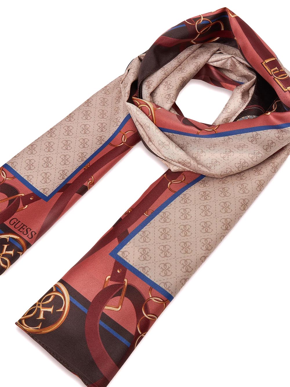 ERENIA SCARF 60X180 Guess Foulard Donna Aw5445 Pol01 Beige