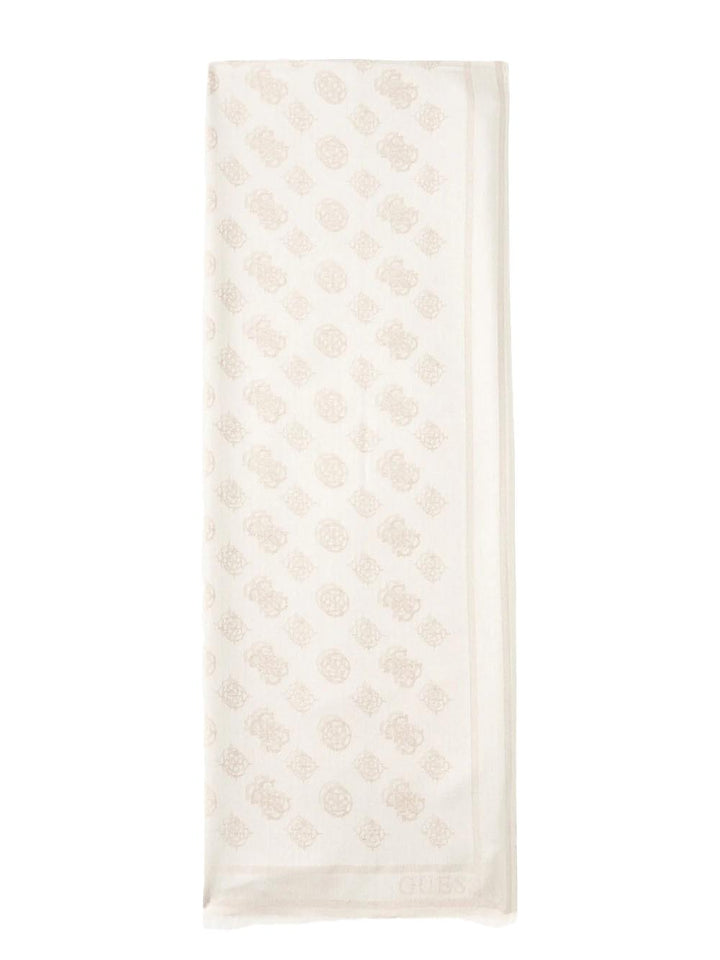 ZALINA SCARF 70X180 Guess Foulard Donna Aw5467 Pol03 Avorio