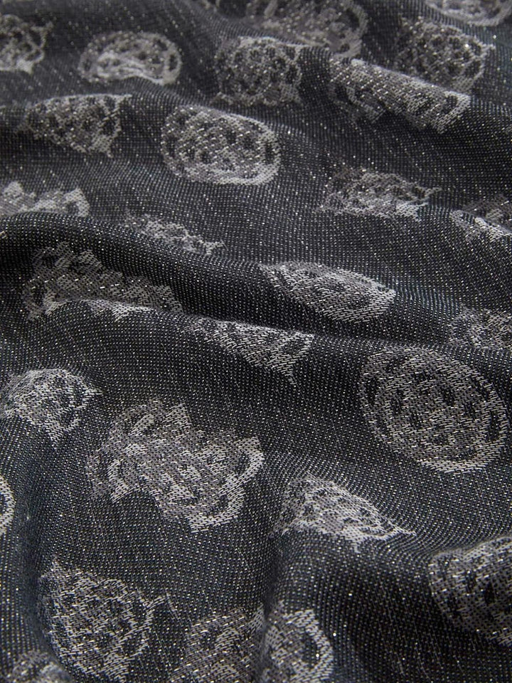 ZALINA SCARF 70X180 Guess Foulard Donna Aw5467 Pol03 Nero