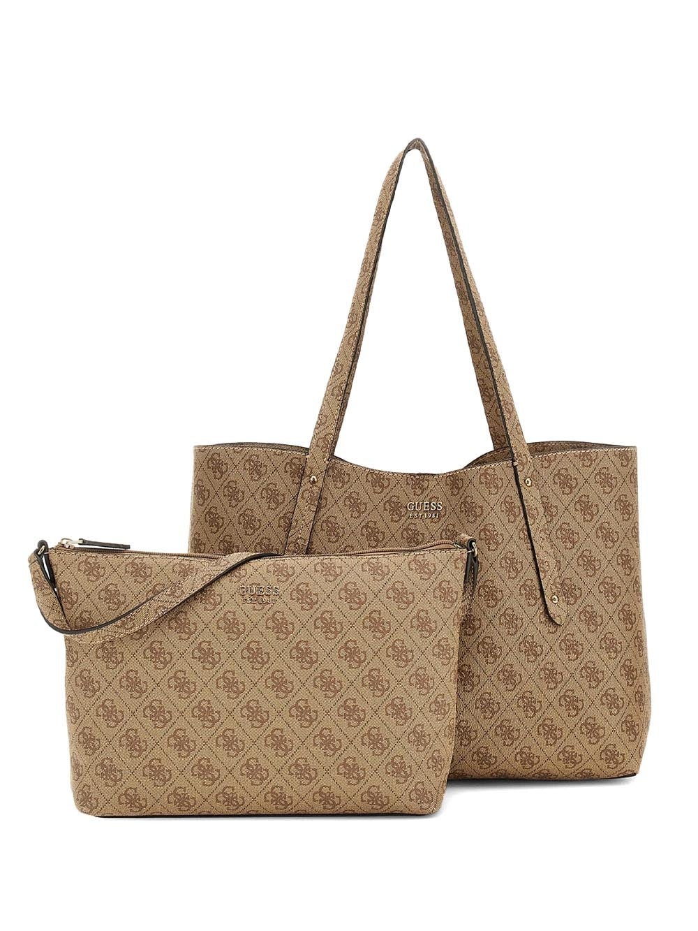 BRENTON FLP SHOU Guess Borsa Shopping Donna Hwlg96 48230 Latte