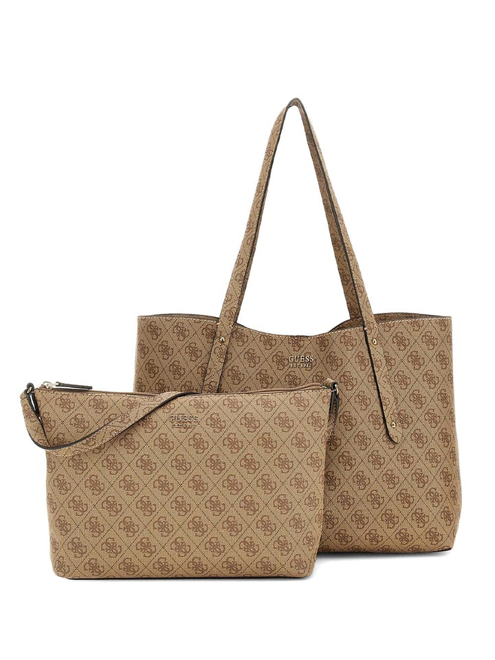 BRENTON FLP SHOU Guess Borsa Shopping Donna Hwlg96 48230 Latte