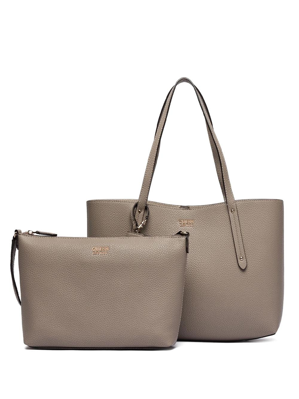 BRENTON BUCKET Guess Borsa Shopping Donna Hwpg96 48230 Grigio