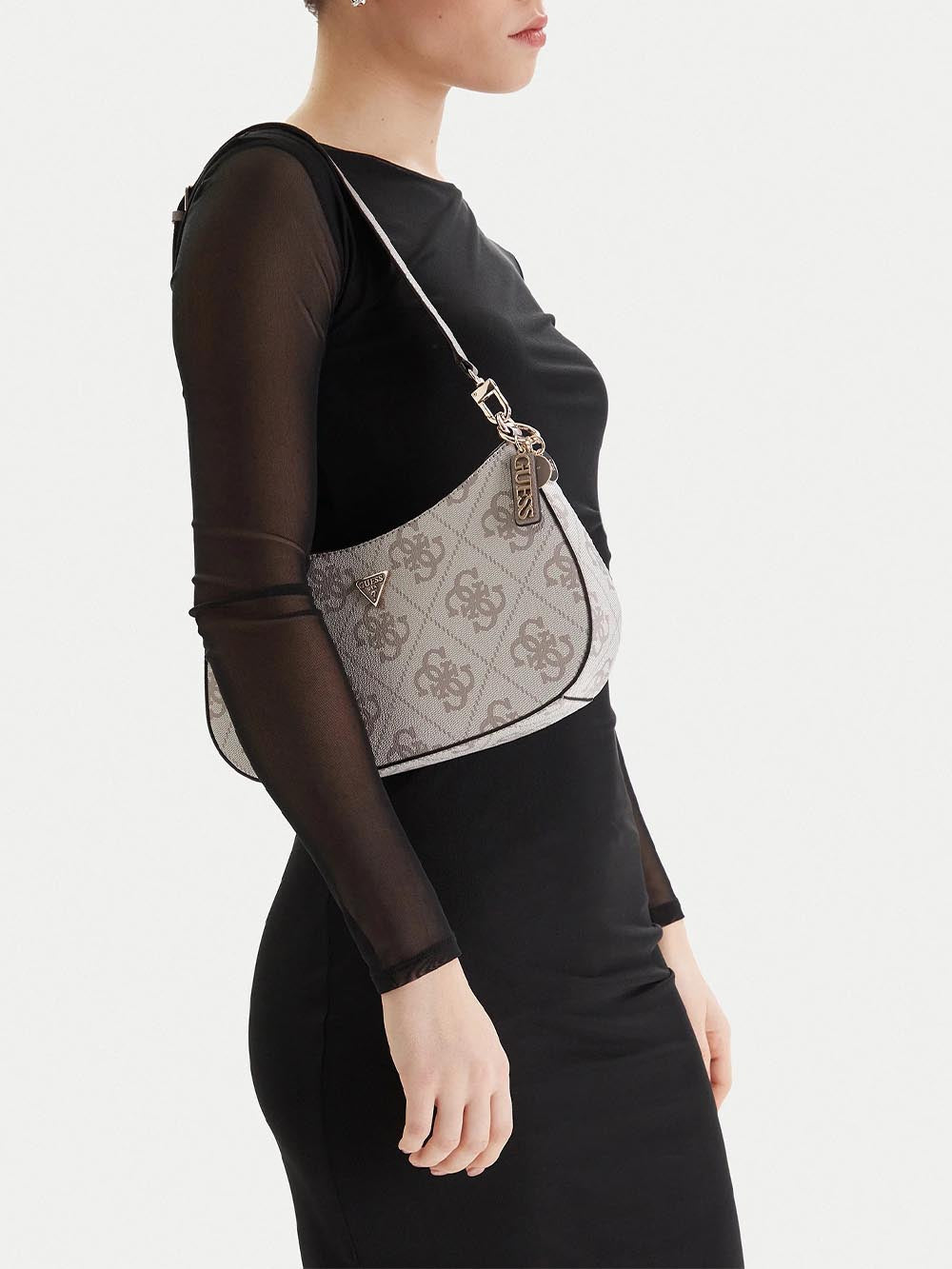 NOELLE II SML MULTI Guess Borsa a Spalla Donna Hwso96 72180 Tortora