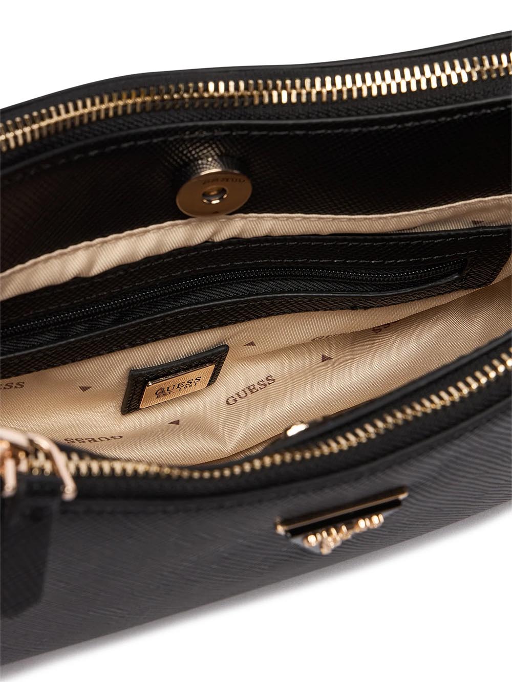 BRAMINA SMALL SATCHE Guess Borsa a Spalla Donna Hwzg96 72730 Nero