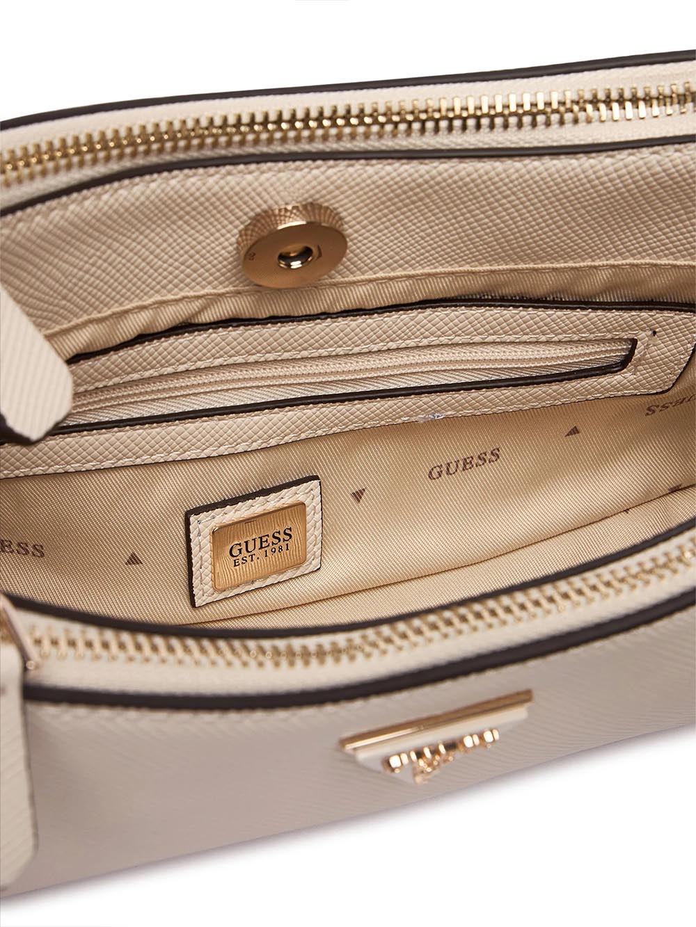 BRAMINA SMALL SATCHE Guess Borsa a Spalla Donna Hwzg96 72730 Avorio