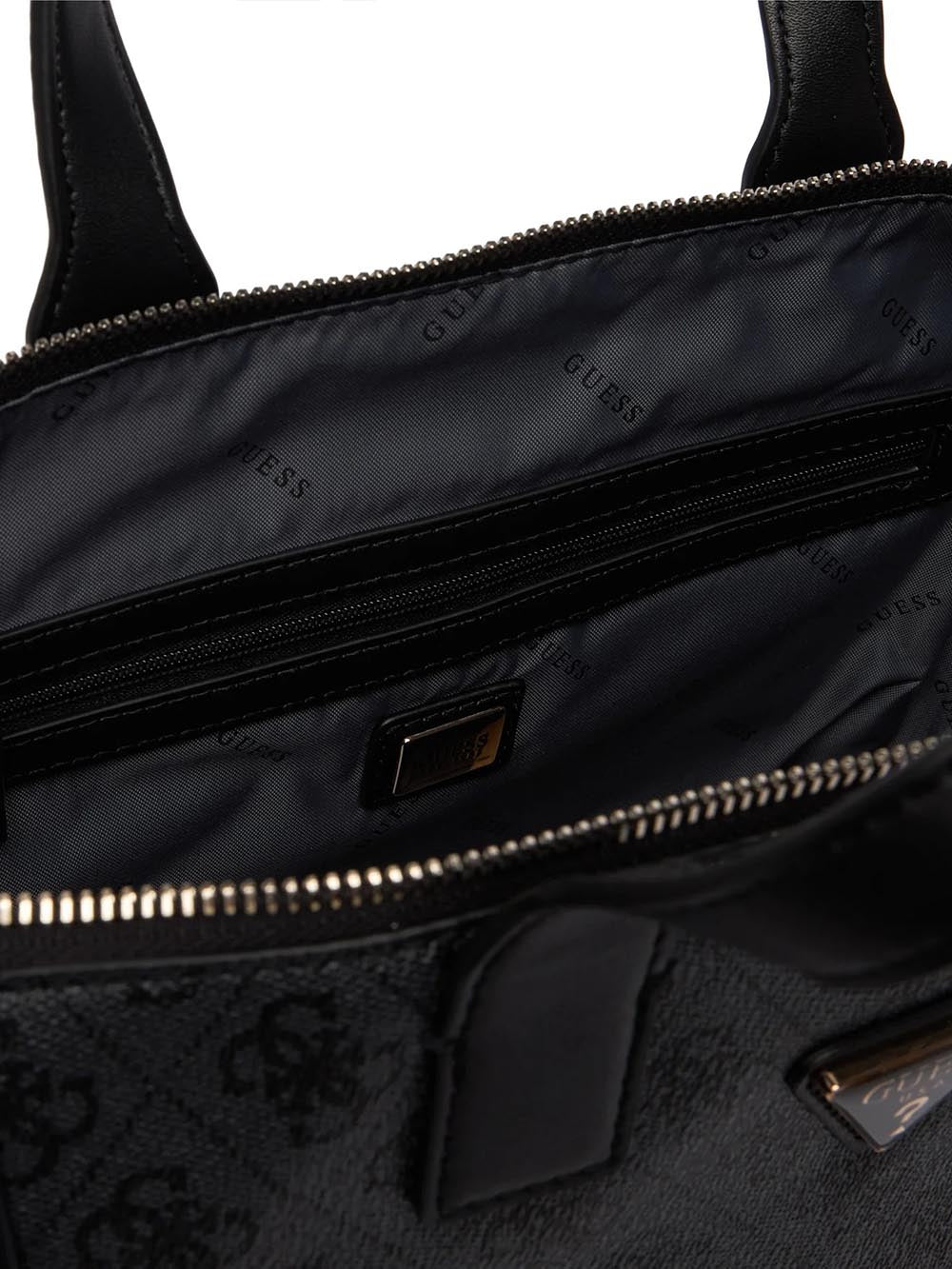 HELINA TOP ZIP COSME Guess Borsa a Mano Donna Twlb96 76019 Grigio scuro