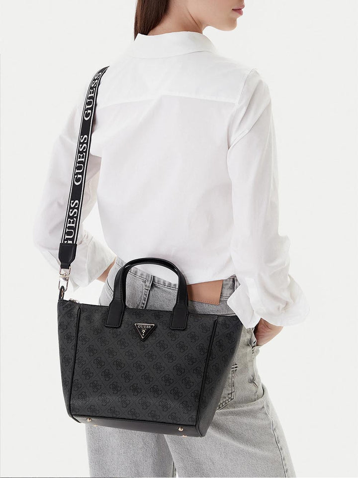 HELINA TOP ZIP COSME Guess Borsa a Mano Donna Twlb96 76019 Grigio scuro