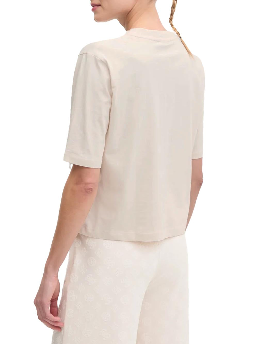 COLETTE BOXY T-SHIRT Guess T-shirt Donna V4bi21 I3z14 Panna