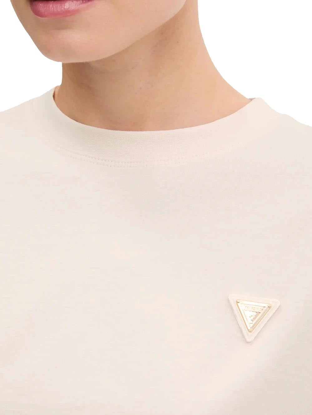 COLETTE BOXY T-SHIRT Guess T-shirt Donna V4bi21 I3z14 Panna