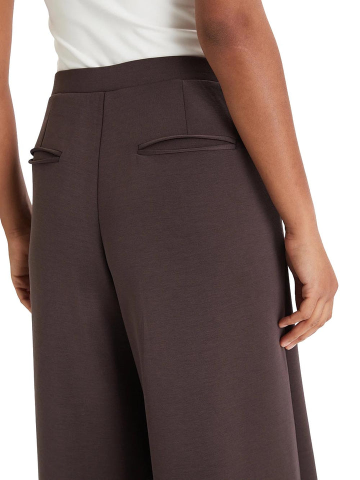 OLYMPE WIDE LEG PANT Guess Pantalone Donna V4yb07 Kcay2 Marrone