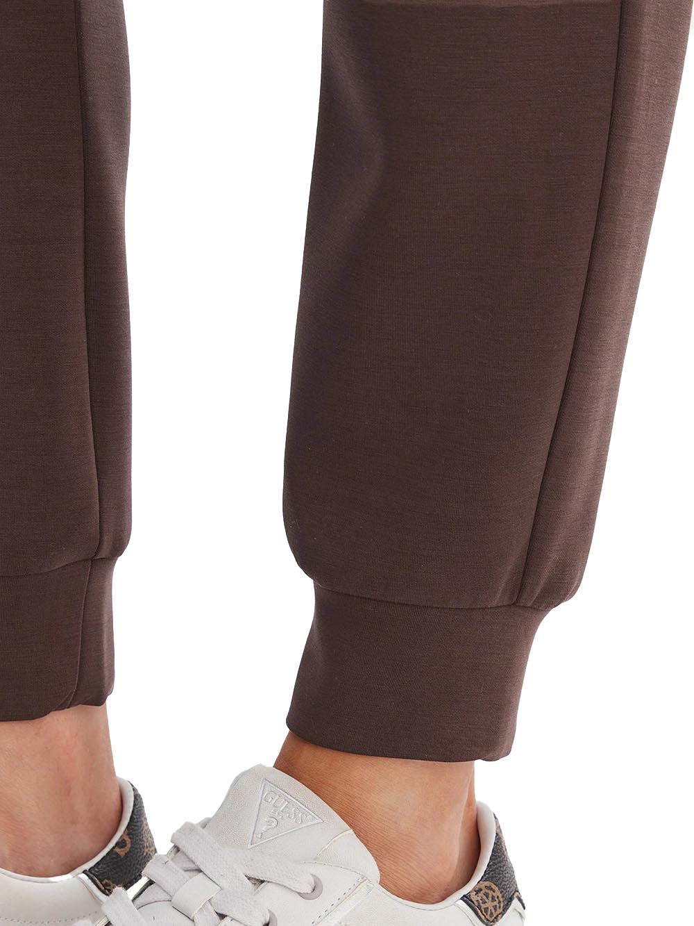 OLYMPE LONG PANTS Guess Pantalone Donna V4yb08 Kcay2 Marrone