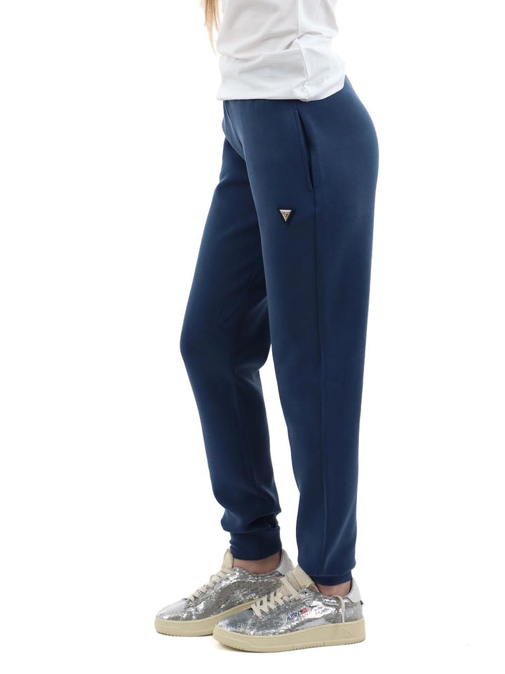 OLYMPE LONG PANTS Guess Pantalone Donna V4yb08 Kcay2 Blu