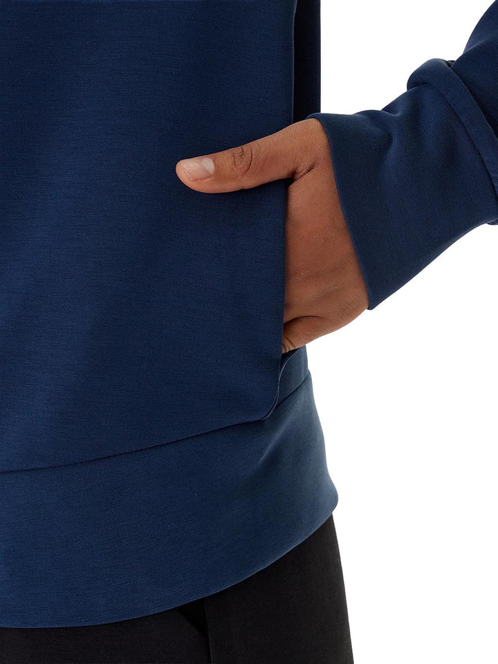 OLYMPE FULL ZIP HOOD Guess Felpa Donna V4yq06 Kcay2 Blu