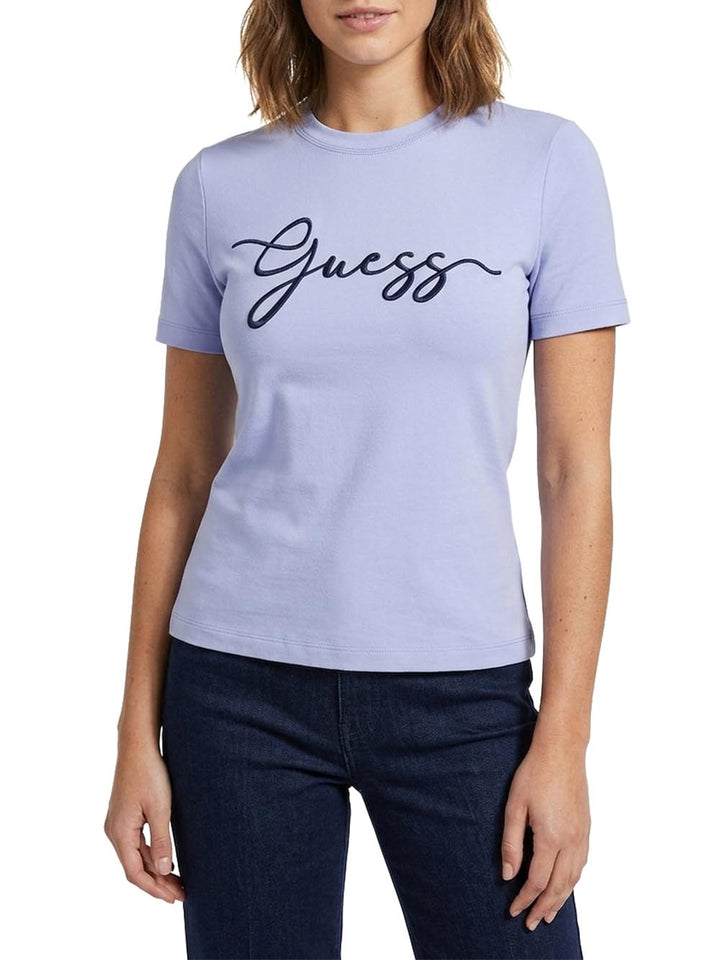 Guess T-shirt Donna V6gi01 K2962 Celeste