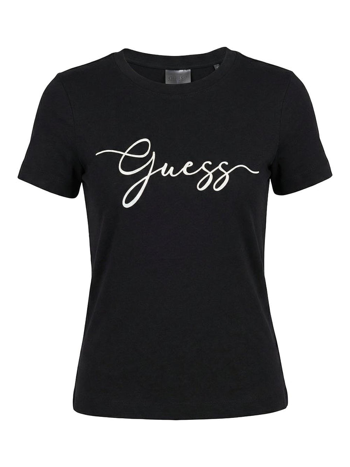 CIRCE SS CN T-SHIRT Guess T-shirt Donna V6gi01 K2962 Nero