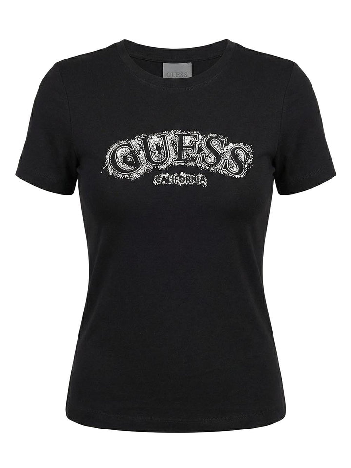 LEONA SS CN T-SHIRT Guess T-shirt Donna V6gi15 K2982 Nero