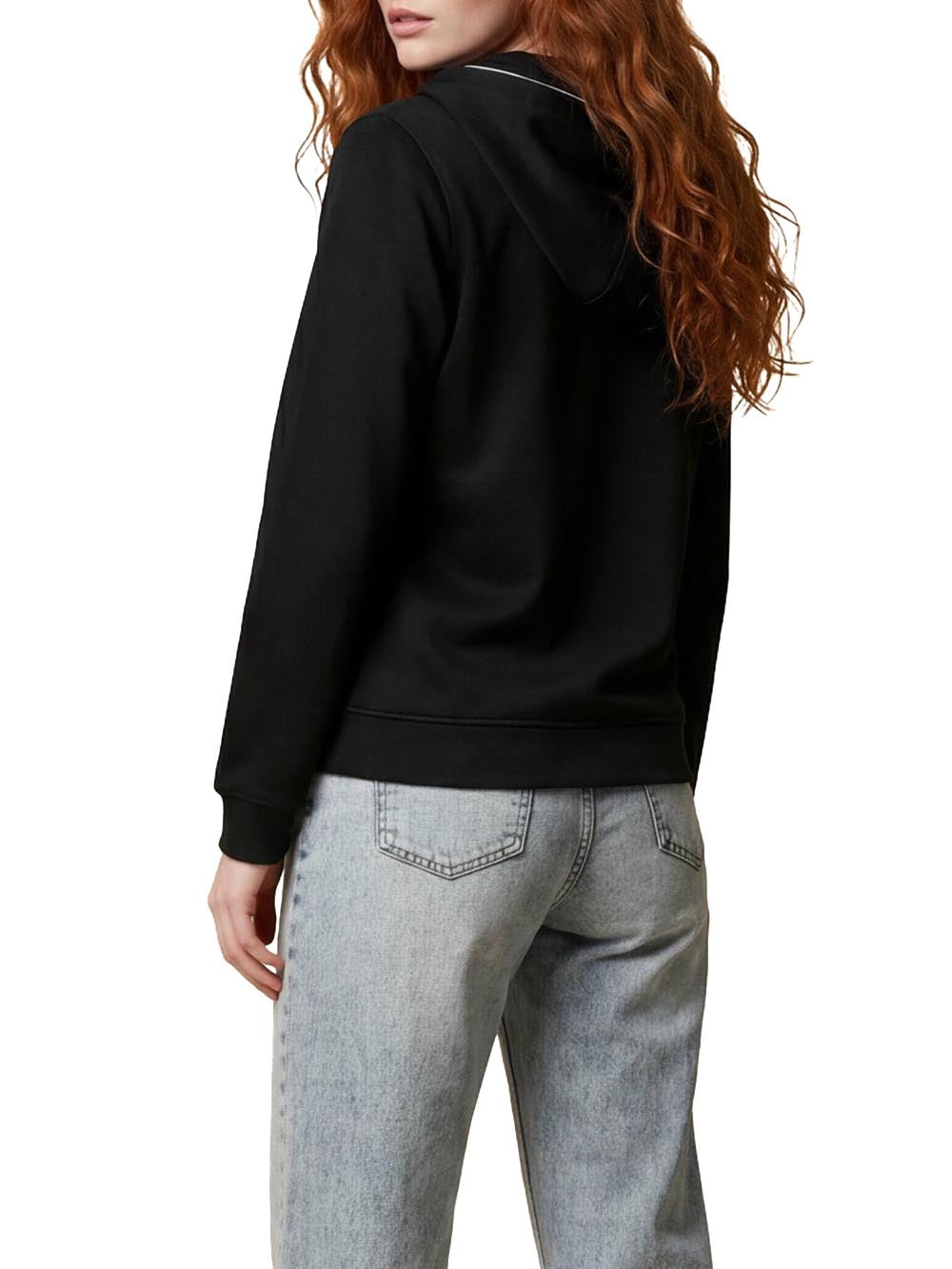 CIRCE FULL ZIP HOODI Guess Felpa Donna V6gq07 K3096 Nero