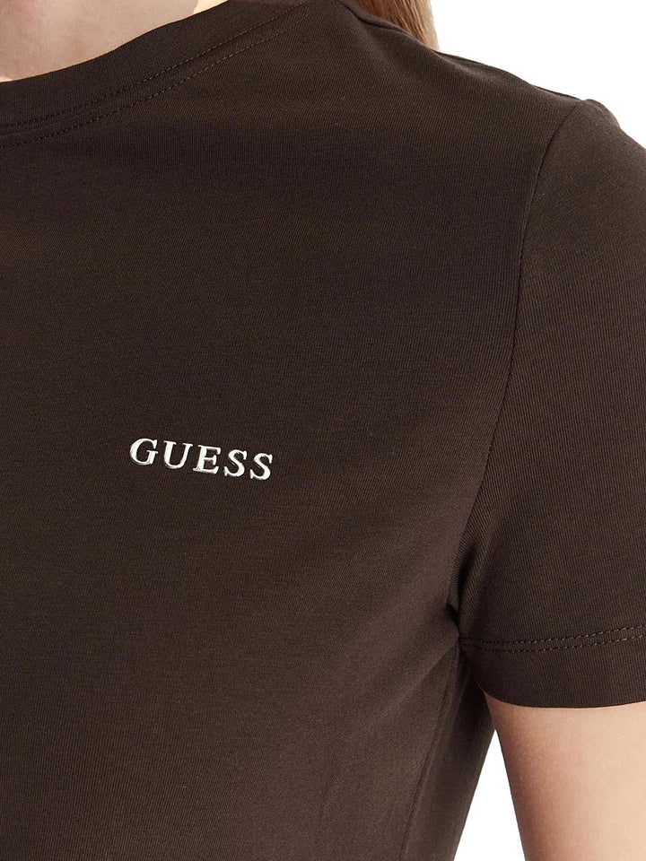 TRACEY CN SS T-SHIRT Guess T-shirt Donna V6ri07 J1314 Marrone