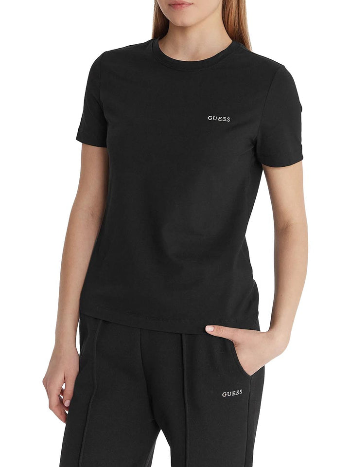 TRACEY CN SS T-SHIRT Guess T-shirt Donna V6ri07 J1314 Nero