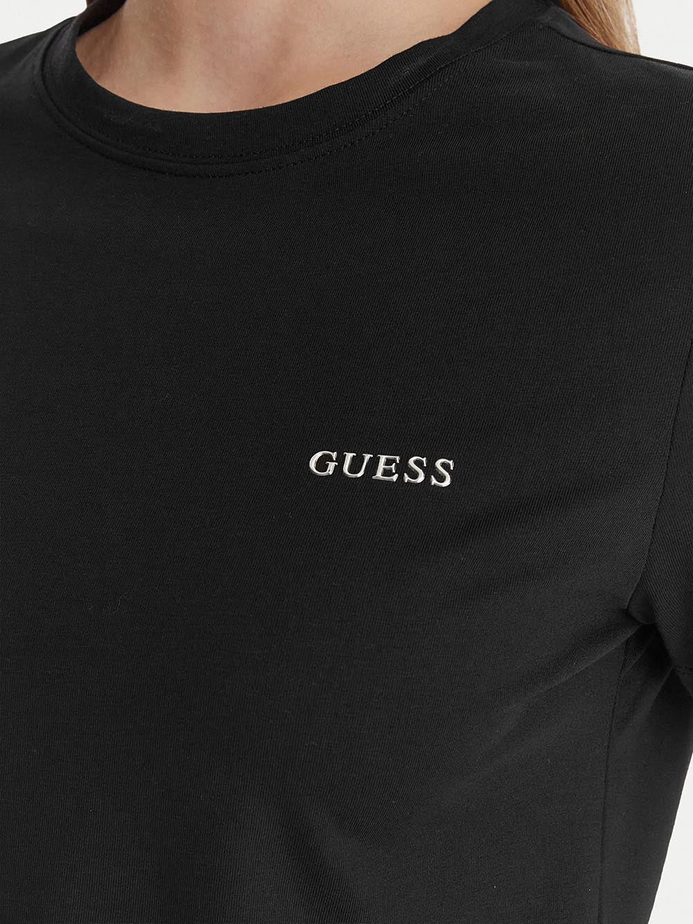 TRACEY CN SS T-SHIRT Guess T-shirt Donna V6ri07 J1314 Nero