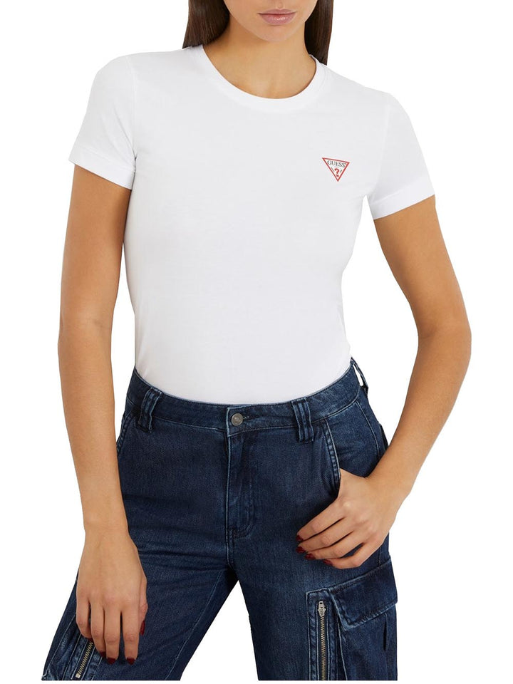 SS CN MINI TRIANGLE Guess T-shirt Donna W2yi44 J1314 Bianco