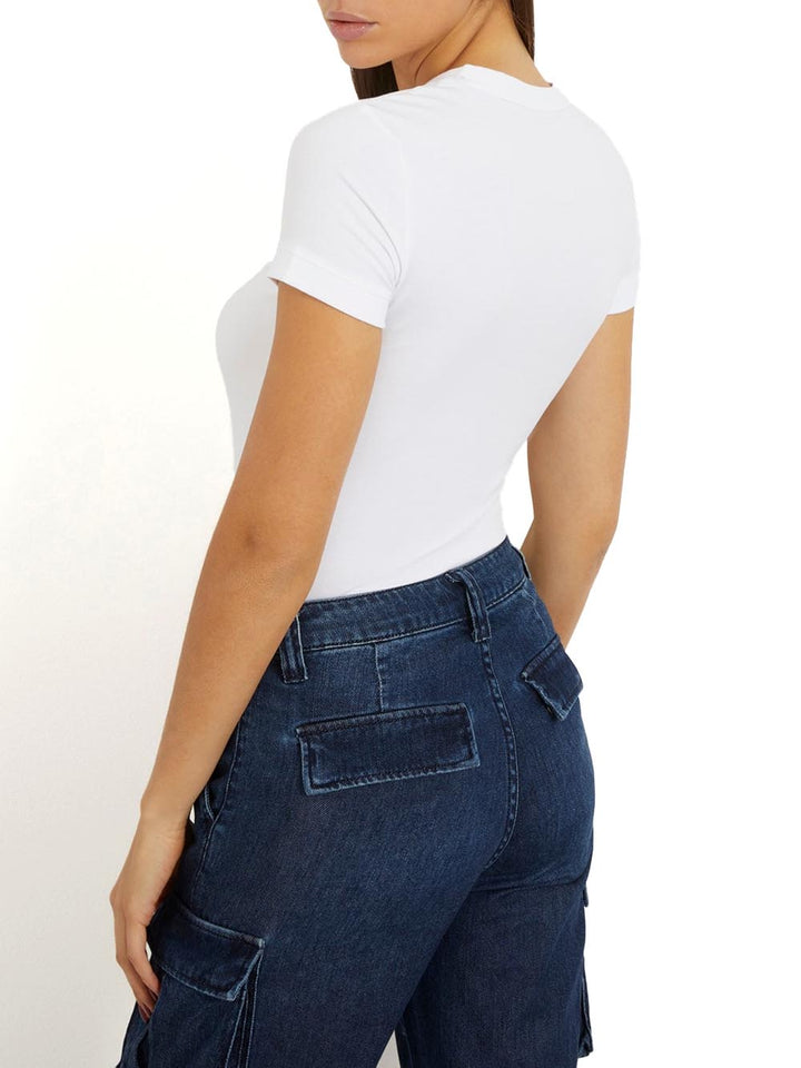 SS CN MINI TRIANGLE Guess T-shirt Donna W2yi44 J1314 Bianco