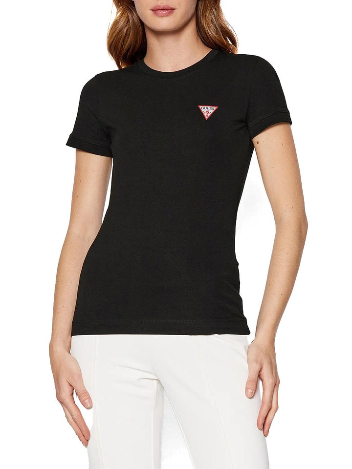 SS CN MINI TRIANGLE Guess T-shirt Donna W2yi44 J1314 Nero