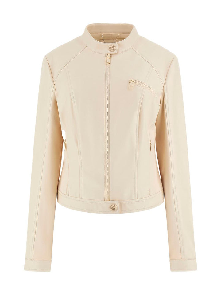 NEW FIAMMETTA JACKET Guess Giubbino Donna W4yl04 We480 Panna