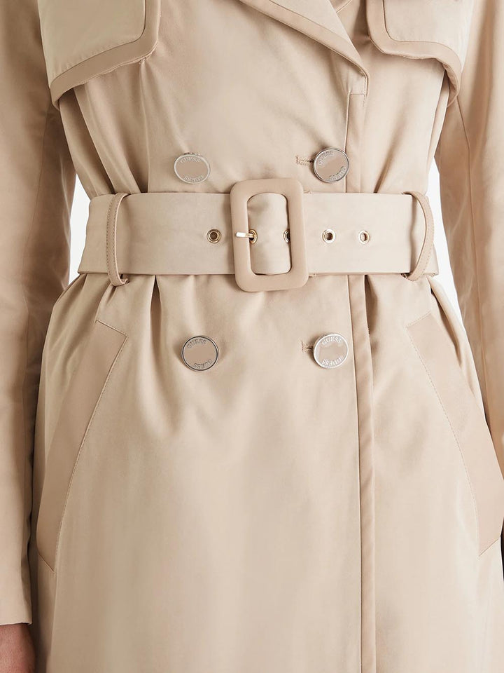 JENNY PU DETAILS TRE Guess Trench Donna W5rl14 Wgwd2 Panna