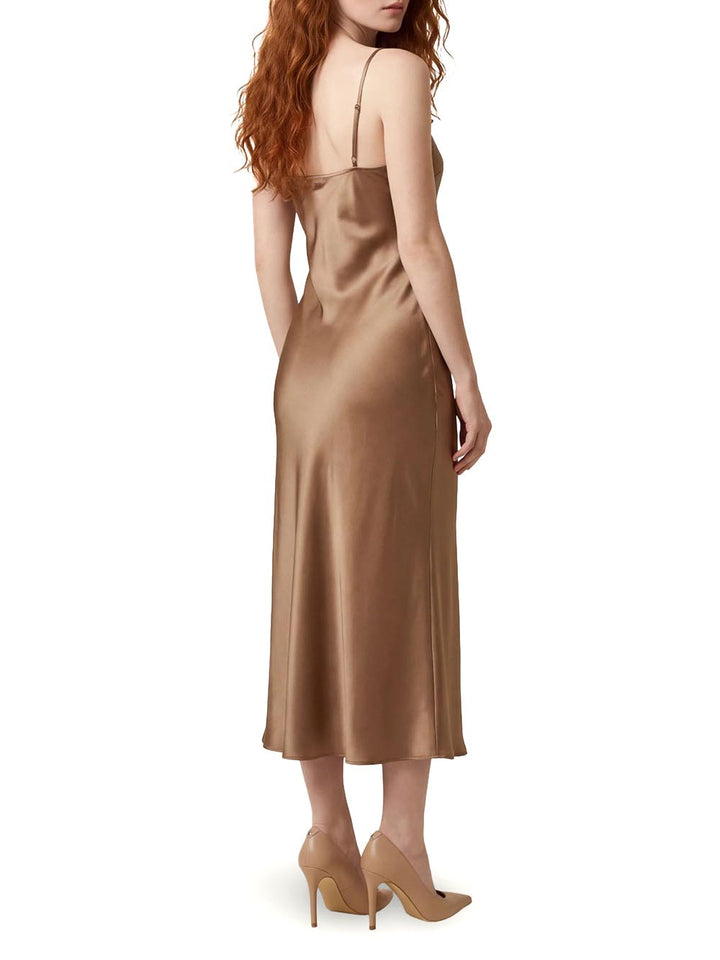 AKILINA DRESS Guess Abito Donna W6gk94 W2266 Sabbia
