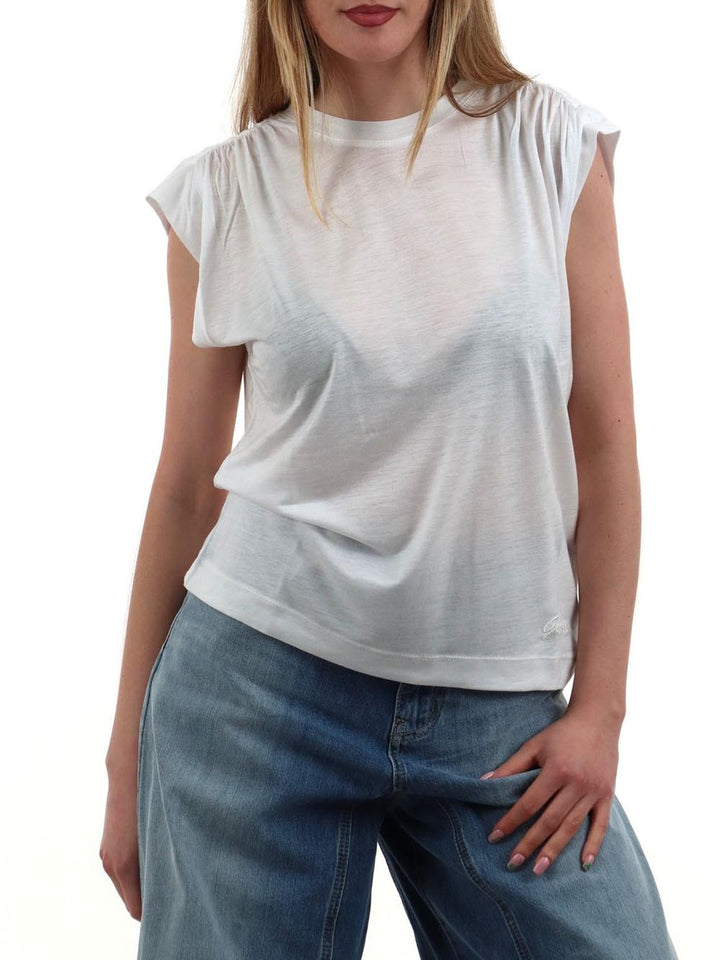 SL CN LIGHT BASIC TO Guess T-shirt Donna W6gp07 K2929 Bianco