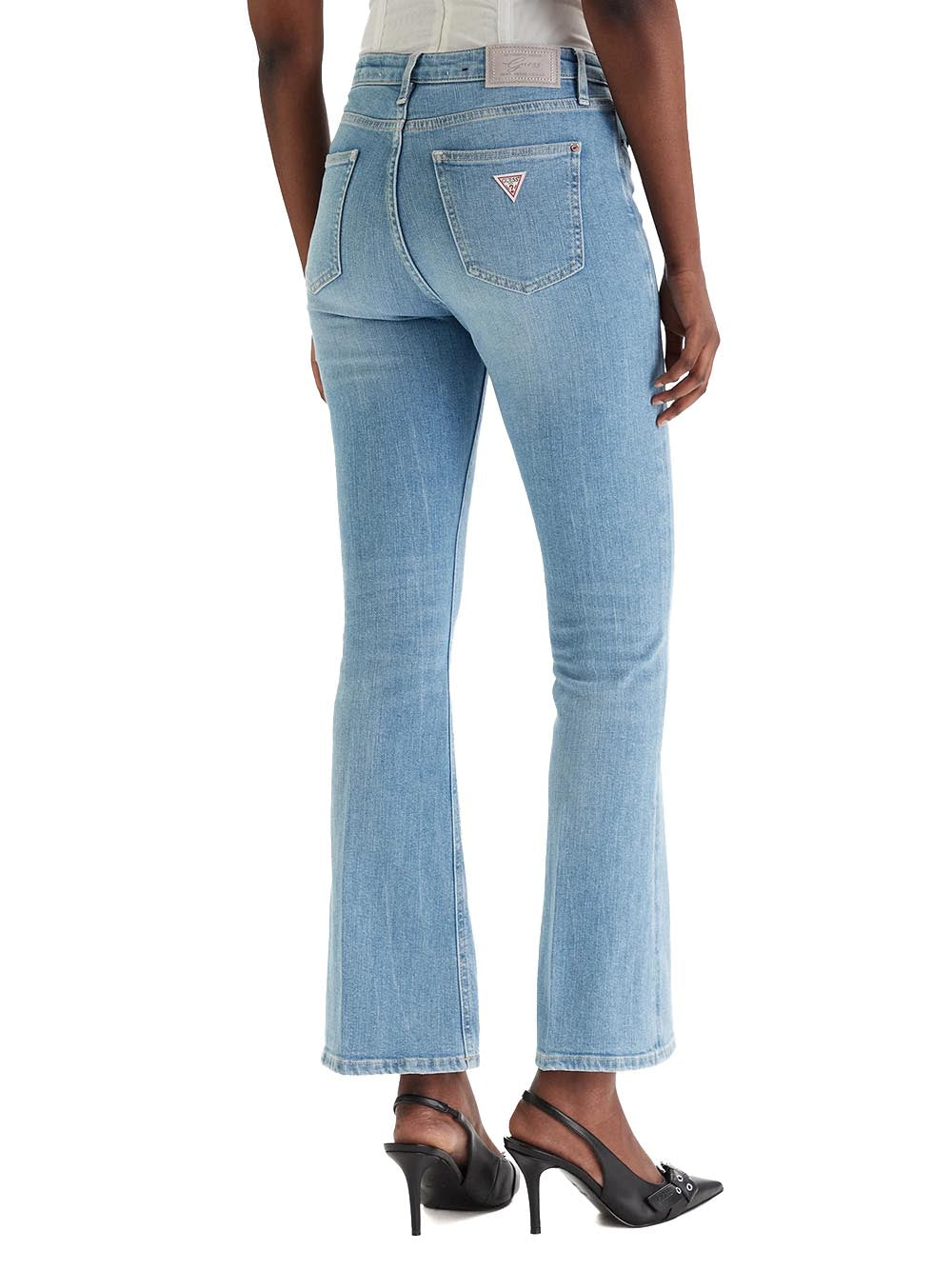 SEXY FLARE Guess Jeans Donna W6ra0l D6882 Chiaro