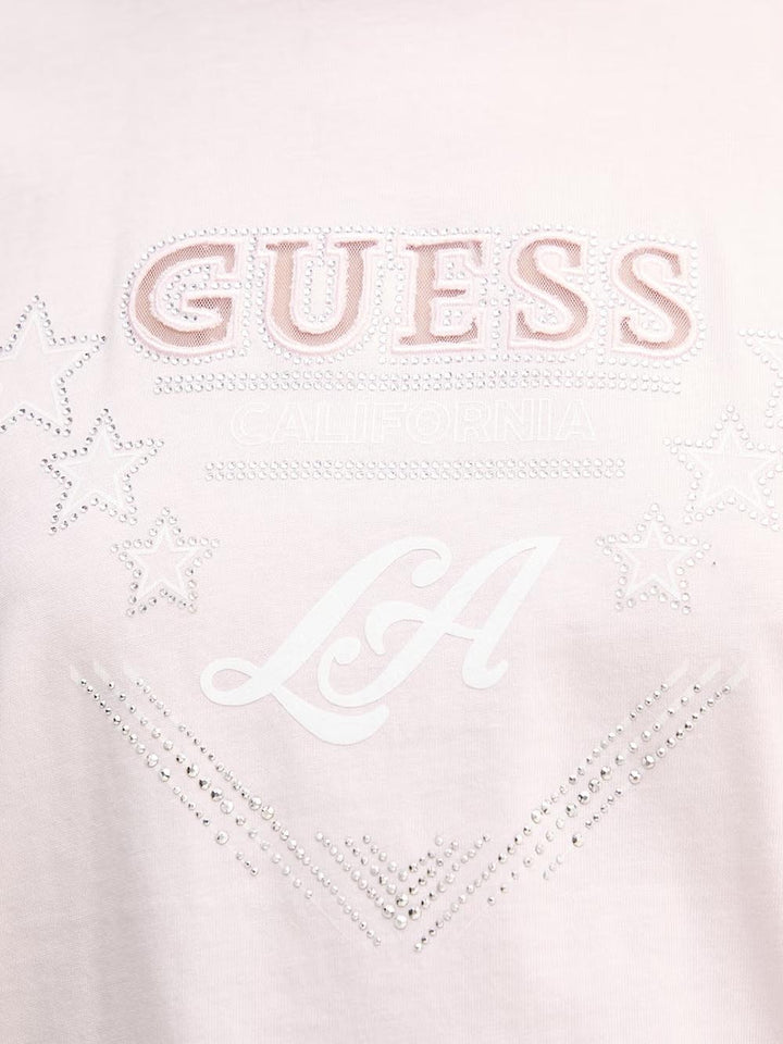 SS CN LA STARS TEE Guess T-shirt Donna W6ri30 I3z14 Rosa
