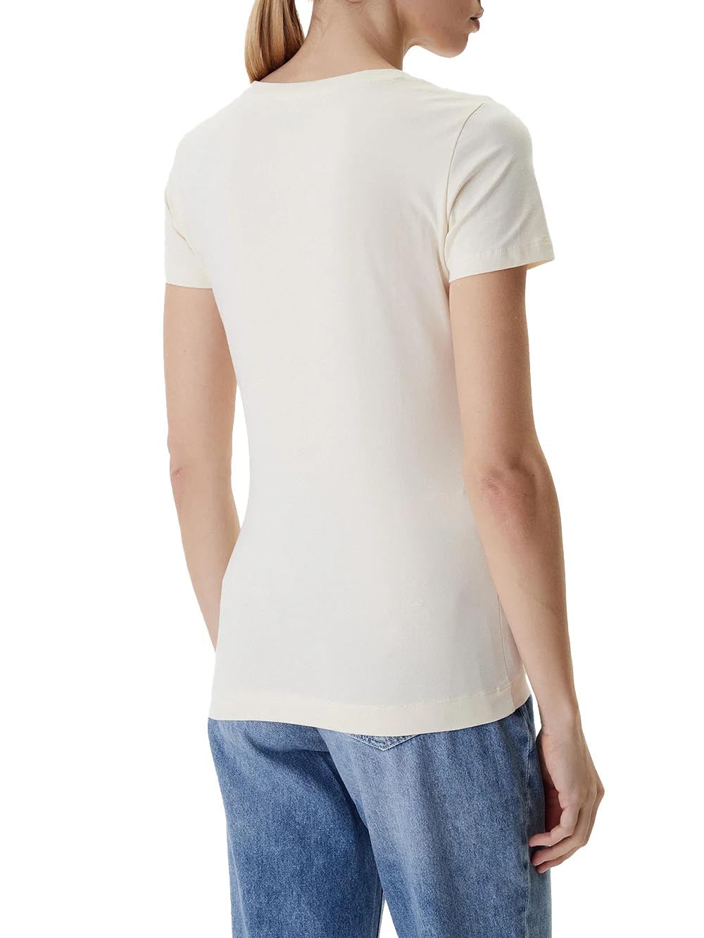 SS CN LEO TRIANGLE T Guess T-shirt Donna W6ri32 J1314 Vaniglia