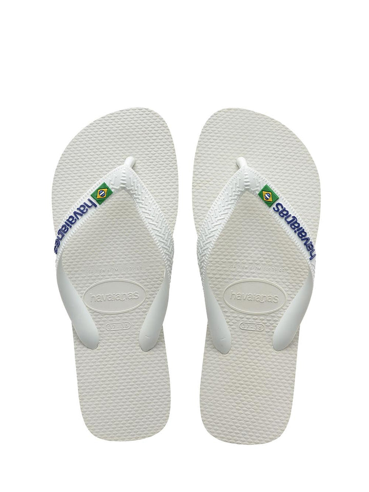 Havaianas Infradito Uomo Brasil Logo 4.110.850 Bianco