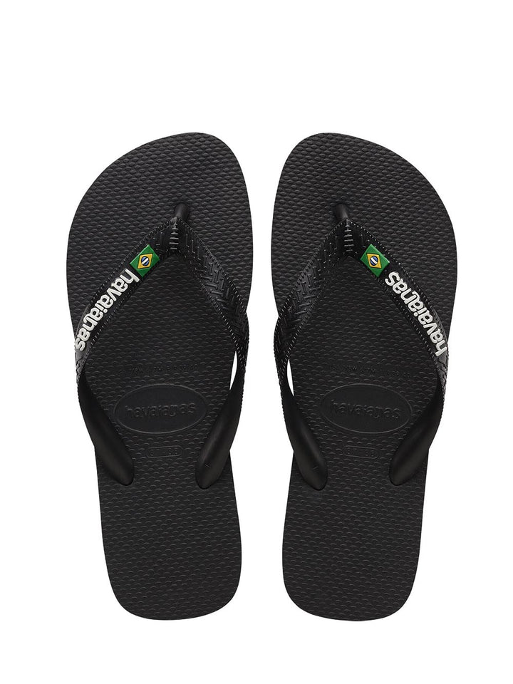 Havaianas Infradito Uomo Brasil Logo 4.110.850 Nero