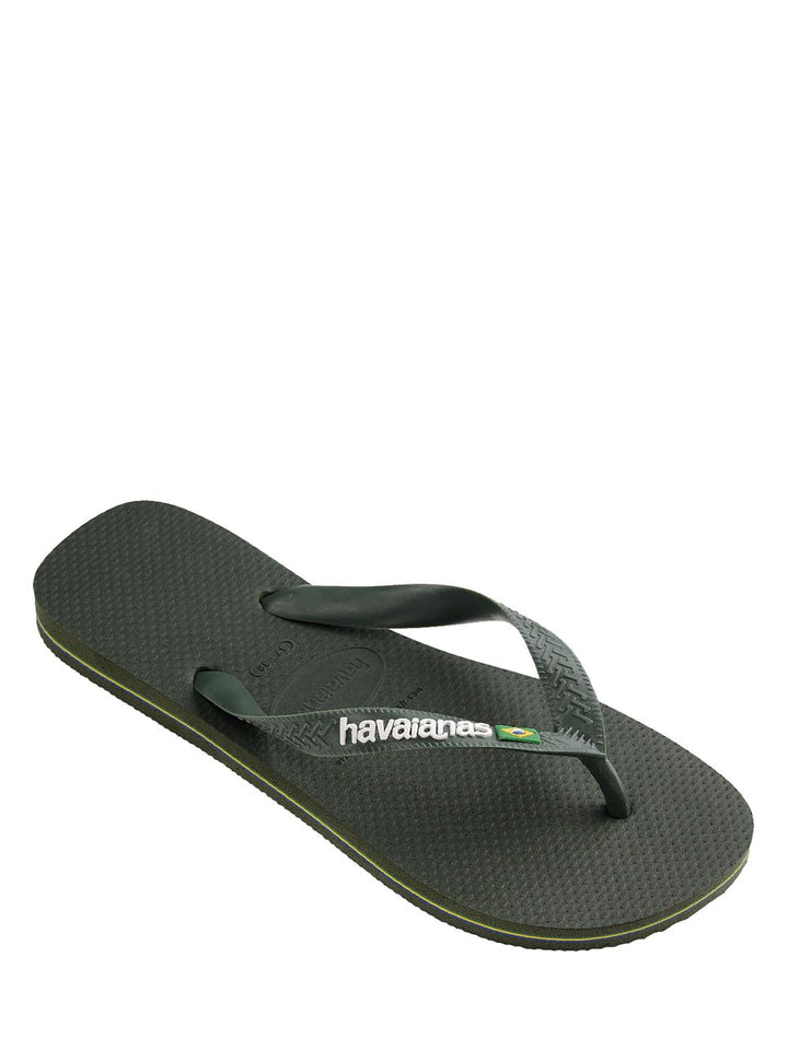 Havaianas Infradito Uomo Brasil Logo 4.110.850 Verde oliva