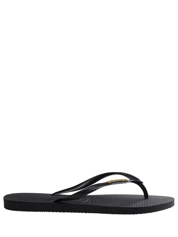 Havaianas Infradito Donna Slim Logo Metallica 4.119.875 Nero