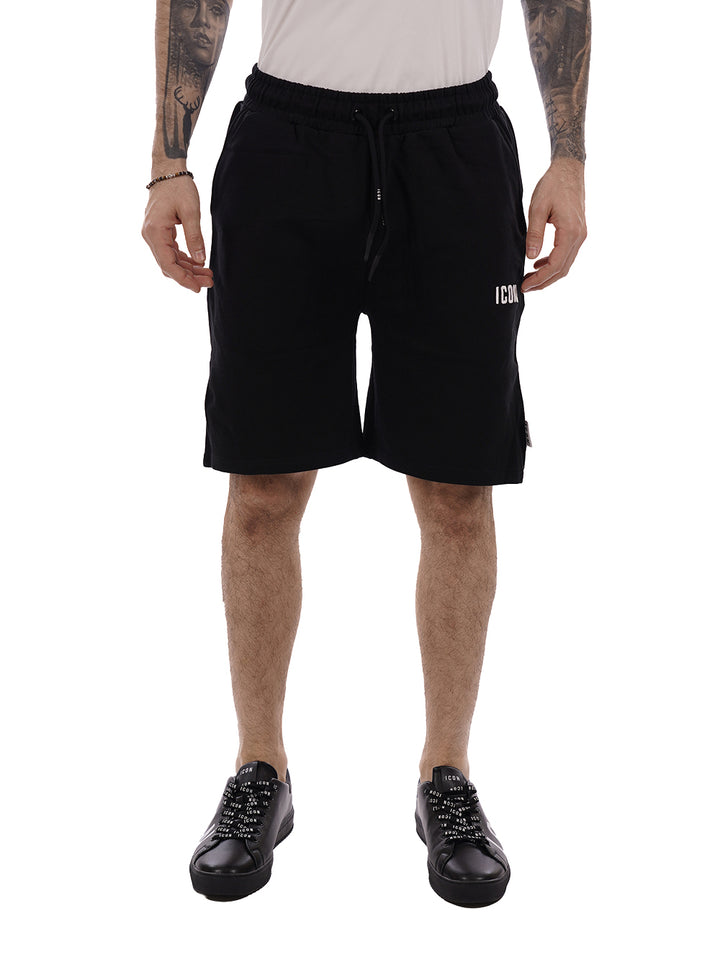 ricamo ICON Bermuda Uomo Iupreb001 Nero