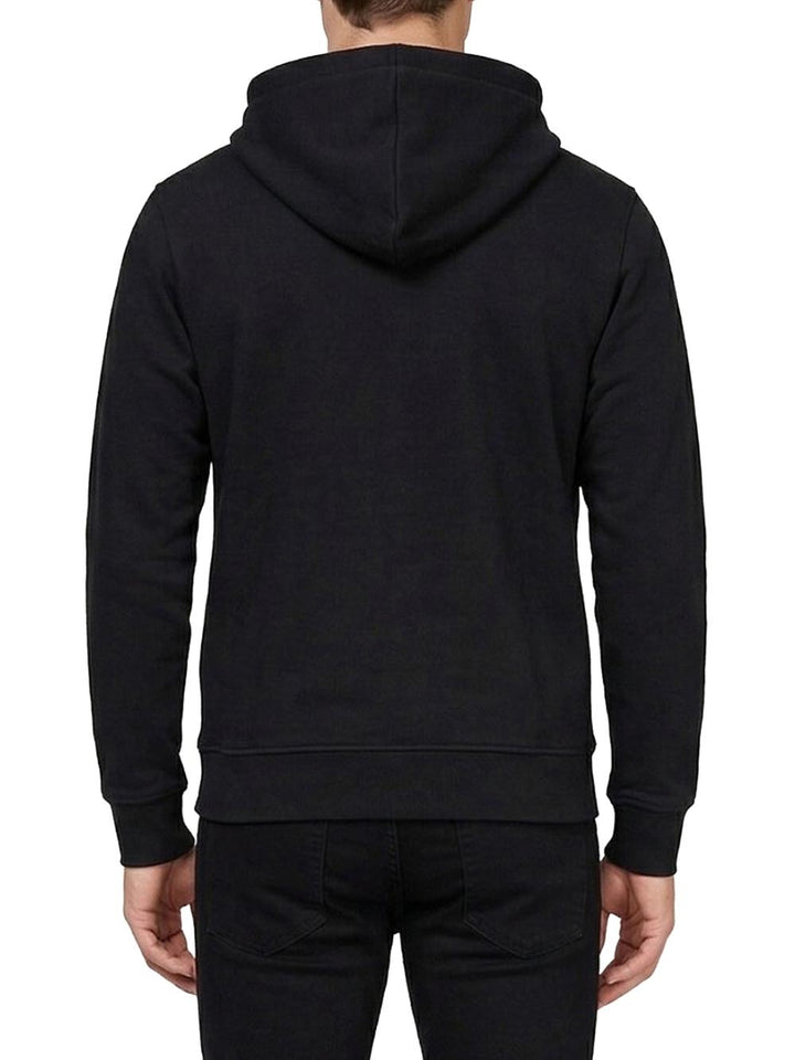 zip ricamo ICON Felpa Uomo Iupref002 Nero