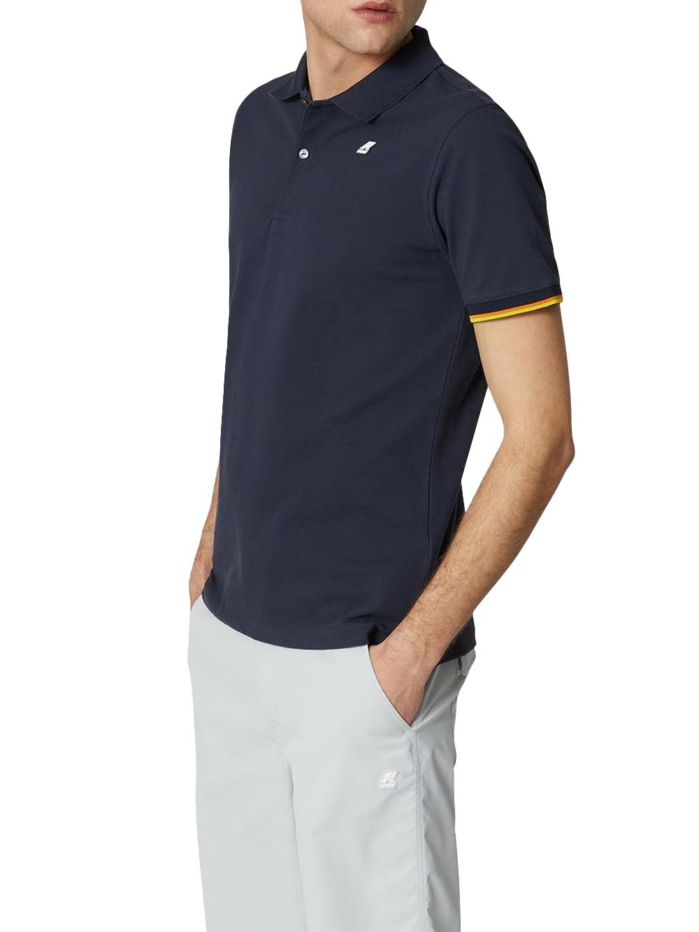 VINCENT PIQUE K-Way Polo Uomo K1125bw Blu