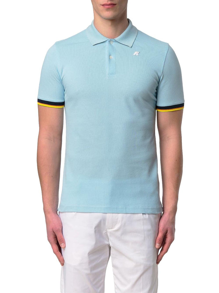 VINCENT PIQUE K-Way Polo Uomo K1125bw Azzurro
