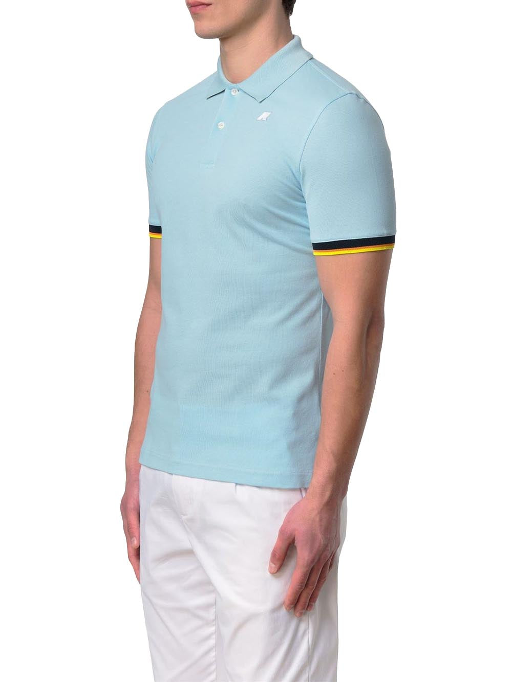 VINCENT PIQUE K-Way Polo Uomo K1125bw Azzurro