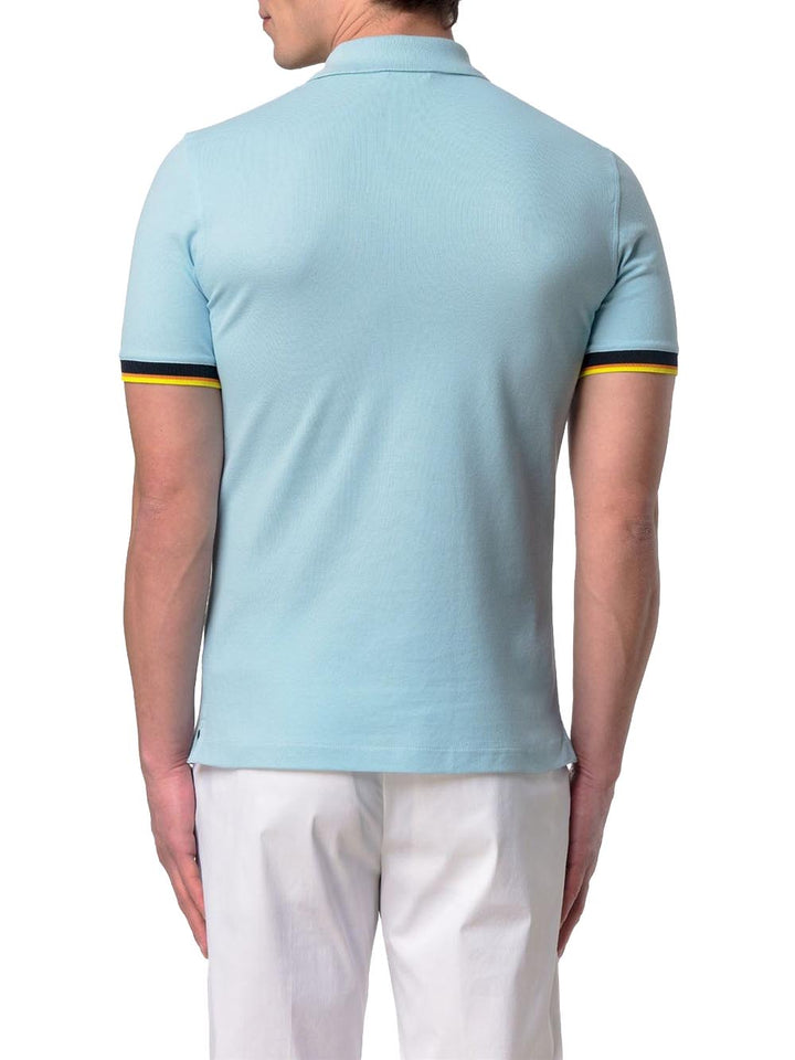 VINCENT PIQUE K-Way Polo Uomo K1125bw Azzurro