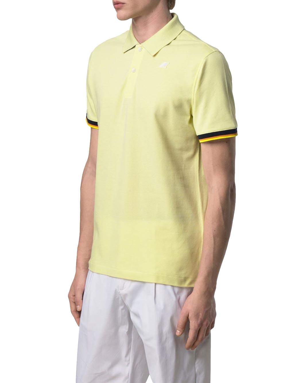 VINCENT PIQUE K-Way Polo Uomo K1125bw Giallo lime