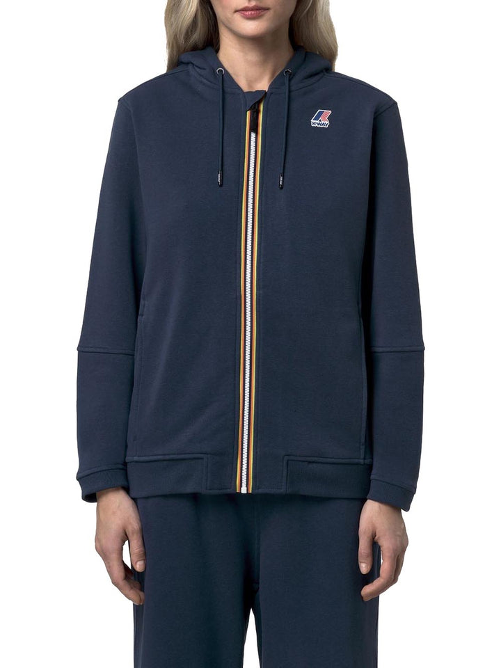 PROSPER POLY COTTON K-Way Felpa Unisex K1126hw Blu insigna