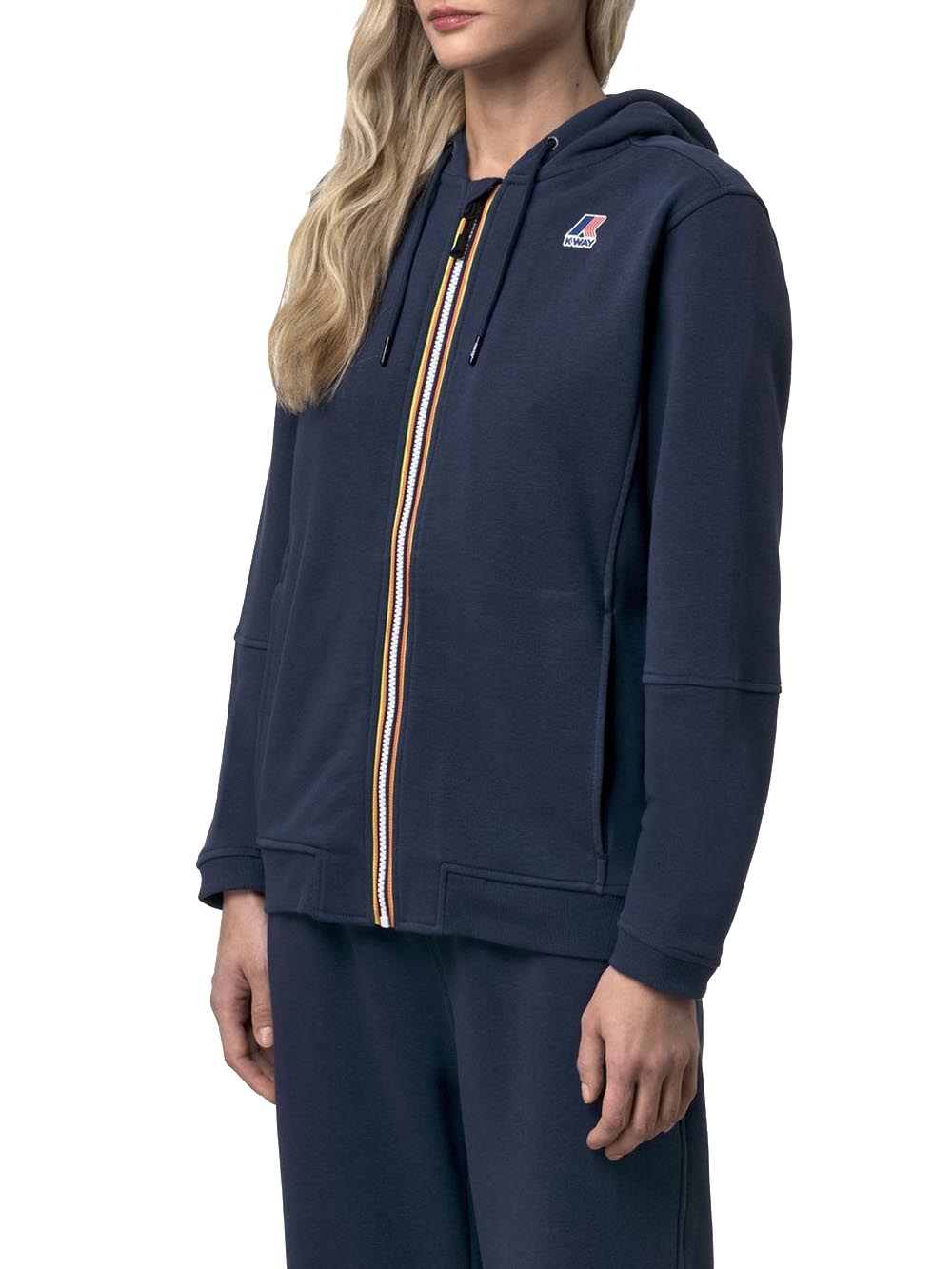 PROSPER POLY COTTON K-Way Felpa Unisex K1126hw Blu insigna